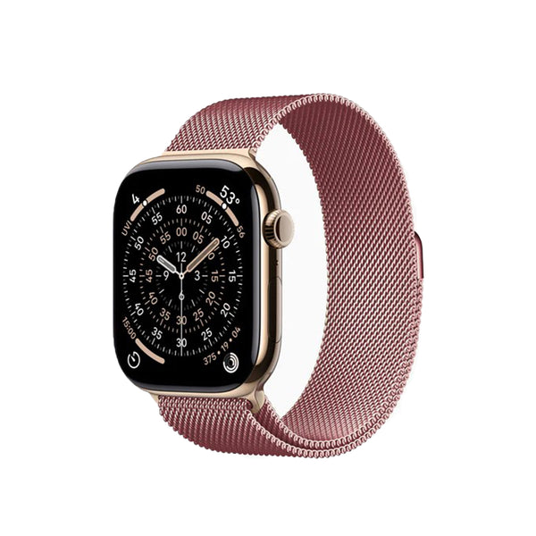Gold Apple Watch with Gold Rose Band